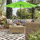 Tilt 9ft Patio Umbrella Green FredCo