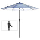 Tilt Umbrella for Deck Blue/White FredCo
