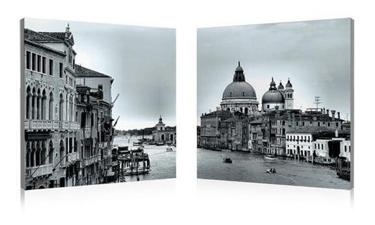 Timeless Venice Mounted Photography Print Diptych FredCo