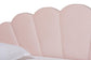 Timila Modern and Contemporary Light Pink Velvet Fabric Upholstered Full Size Daybed with Trundle FredCo