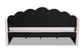 Timila Modern and Contemporary Light Pink Velvet Fabric Upholstered Queen Size Daybed FredCo