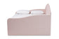 Timila Modern and Contemporary Light Pink Velvet Fabric Upholstered Queen Size Daybed FredCo