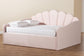 Timila Modern and Contemporary Light Pink Velvet Fabric Upholstered Queen Size Daybed FredCo