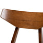 Timothy Mid-Century Modern Transitional Light Beige Fabric Upholstered and Walnut Brown Finished Wood 5-Piece Dining Set FredCo