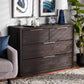 Titus Modern and Contemporary Dark Brown Finished Wood 4-Drawer Dresser FredCo