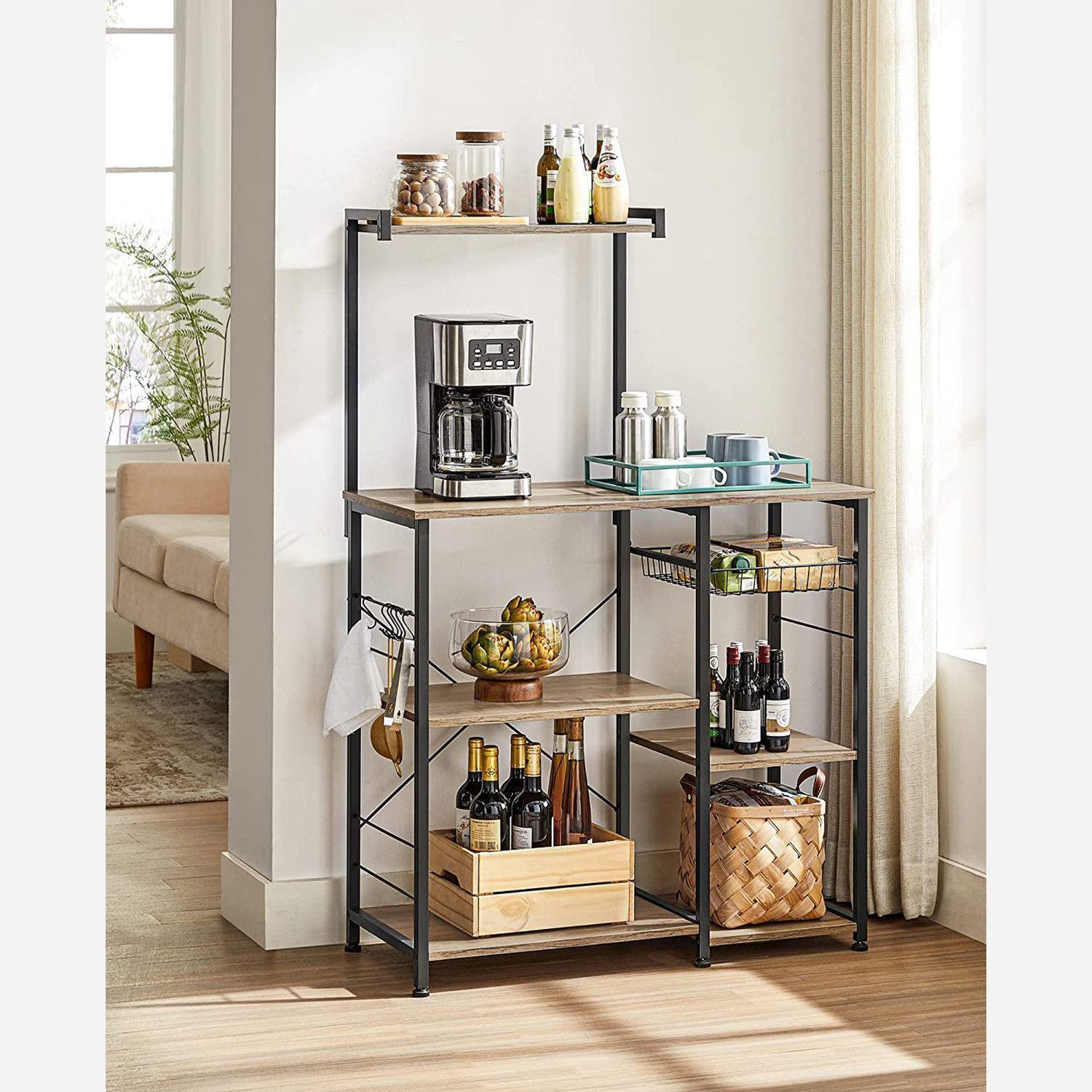 Toasted Oak Baker's Rack, 50 Inch FredCo
