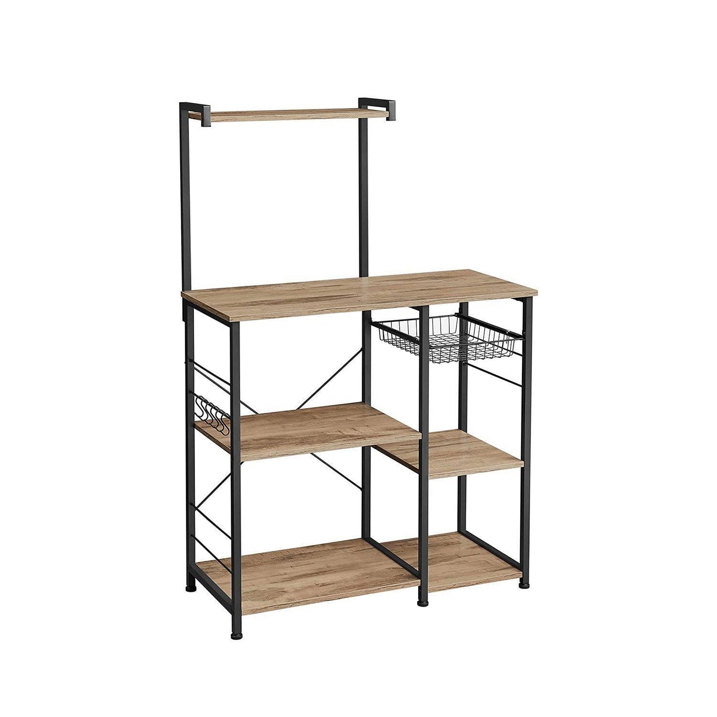Toasted Oak Baker's Rack, 50 Inch FredCo