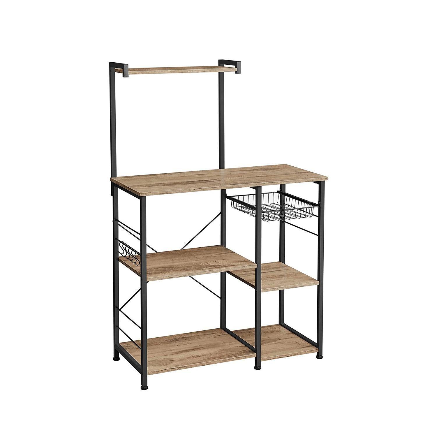 Toasted Oak Baker's Rack, 50 Inch FredCo