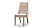 Toby Modern Bohemian Grey Rattan 2-Piece Dining Chair Set FredCo