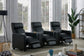 Toohey Upholstered Tufted Recliner Living Room Set Black 600181-S3A Coaster FredCo