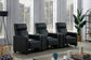 Toohey Upholstered Tufted Recliner Living Room Set Black 600181-S3A Coaster FredCo
