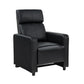 Toohey Upholstered Tufted Recliner Living Room Set Black 600181-S4A Coaster FredCo