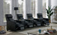 Toohey Upholstered Tufted Recliner Living Room Set Black 600181-S4A Coaster FredCo