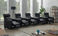 Toohey Upholstered Tufted Recliner Living Room Set Black 600181-S5A Coaster FredCo
