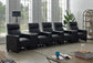 Toohey Upholstered Tufted Recliner Living Room Set Black 600181-S5B Coaster FredCo