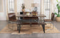Topeka 6-piece Dining Set Mango Cocoa and Gunmetal 193851-S6 Coaster FredCo