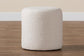 Tori Modern and Contemporary Ivory Boucle Upholstered Ottoman FredCo
