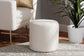 Tori Modern and Contemporary Ivory Boucle Upholstered Ottoman FredCo