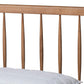 Toru Mid-Century Modern Ash Walnut Finished Wood Full Size Platform Bed FredCo