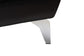 Townsend Modern Black Full Leather Sectional Sofa with Right Facing Chaise FredCo