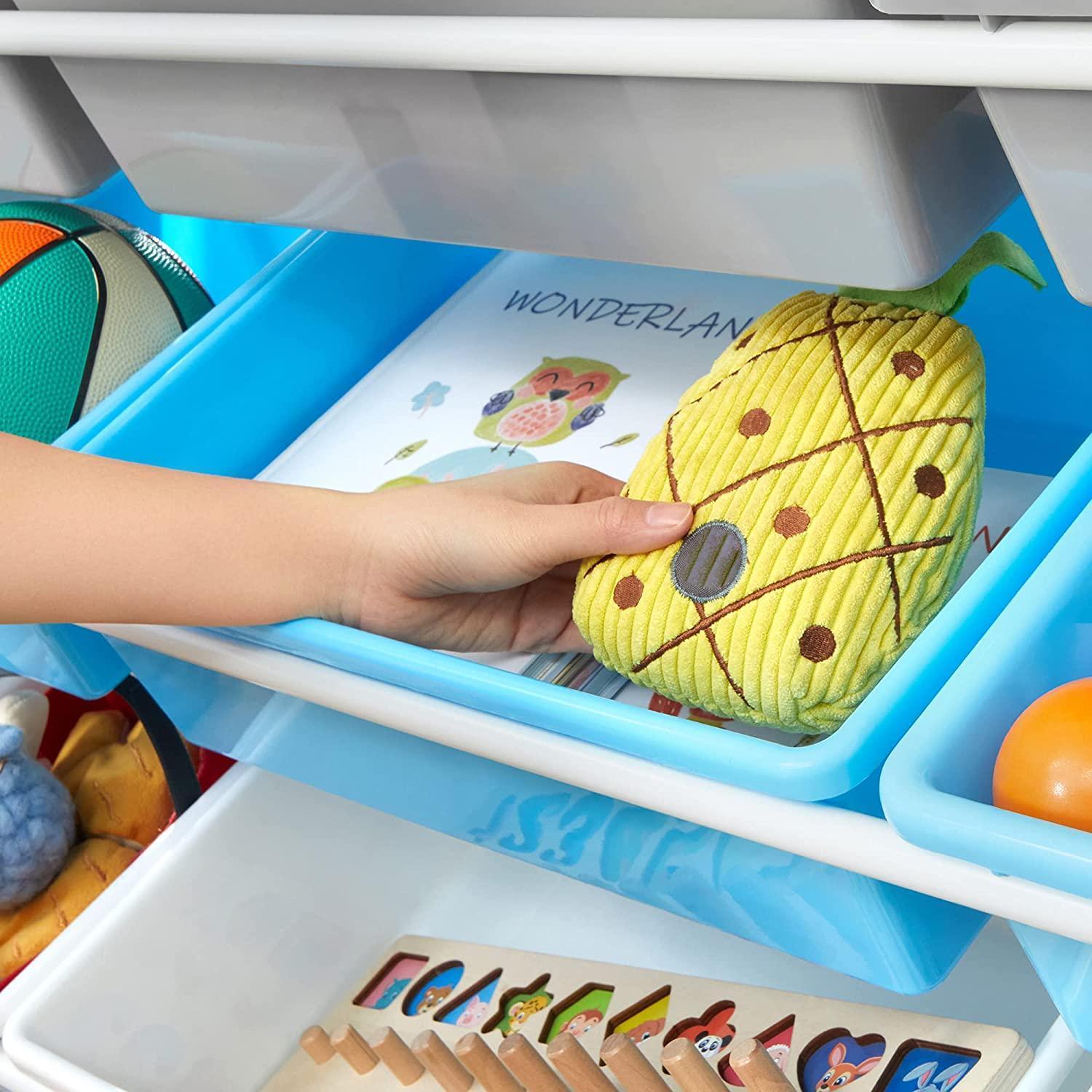 Toy Storage Unit with 12 Removable Bins FredCo
