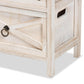 Tracen Rustic and Modern Light Brown Wood 3-Drawer Storage Unit FredCo