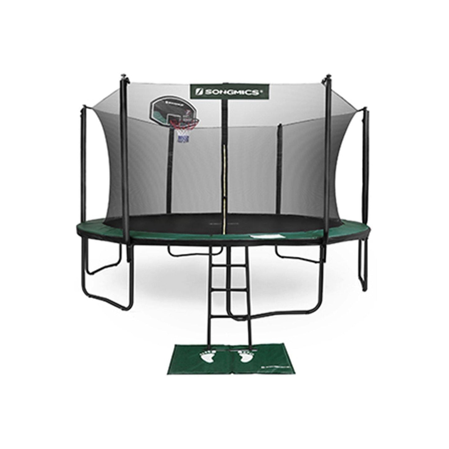 Trampoline with Enclosure Net Green FredCo