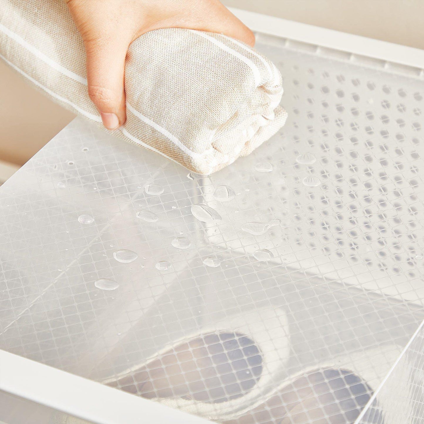 Transparent and White Shoe Boxes FredCo
