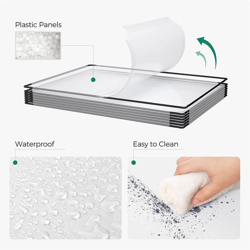 Transparent Portable Cube Shoe Storage Organizer FredCo