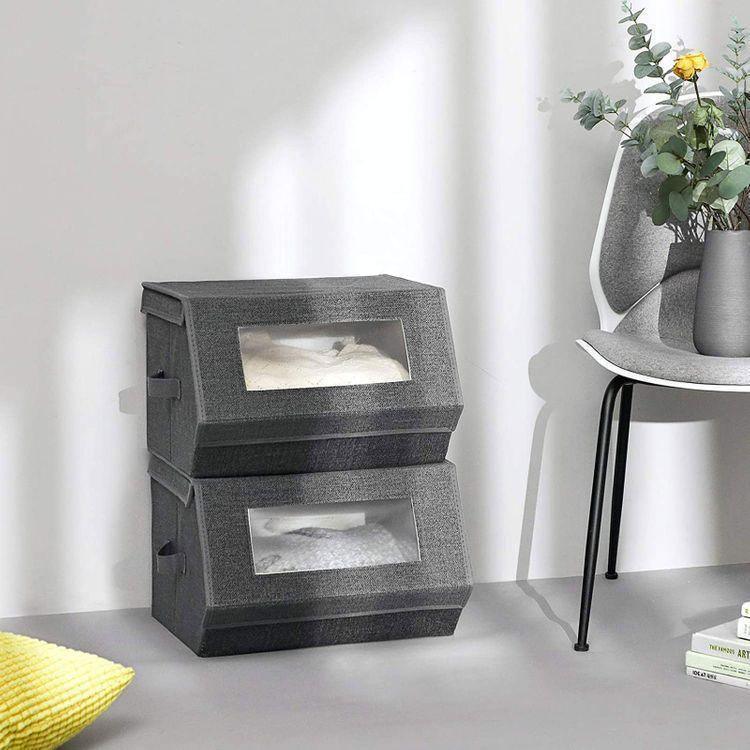Transparent Windows Storage Bins FredCo
