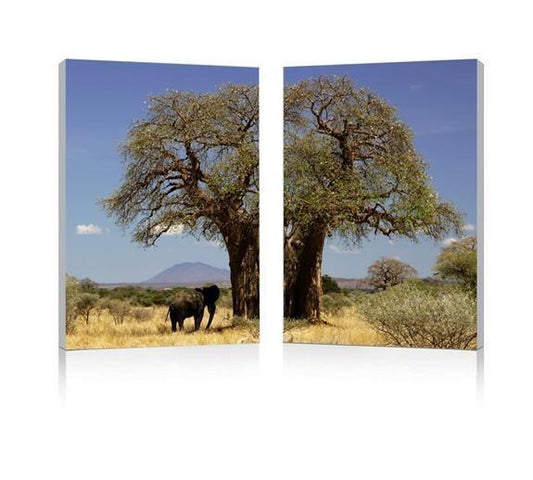 Tree of Life Mounted Photography Print Diptych FredCo