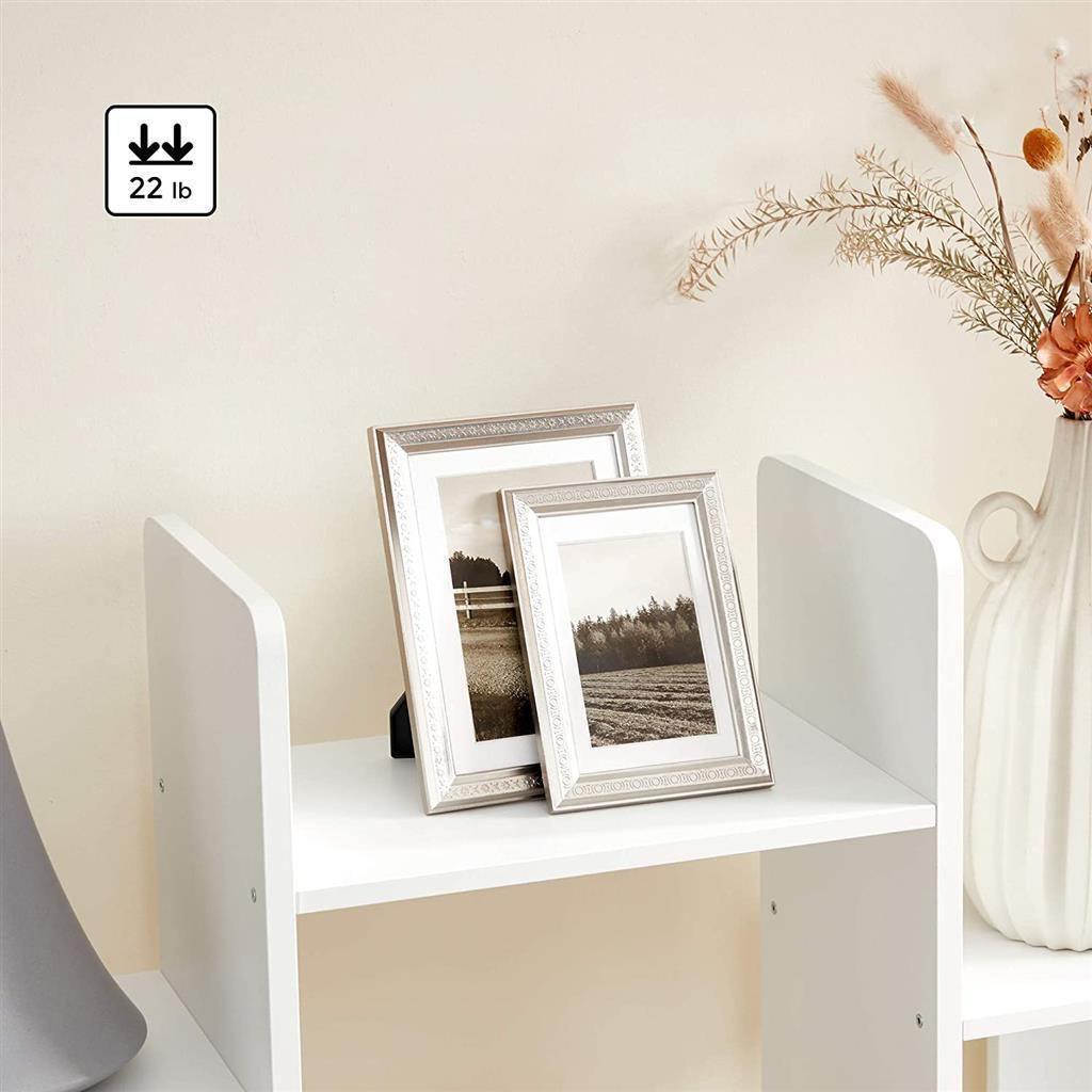 Tree-Shaped Bookcase Rustic White FredCo