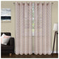 Trellis Geometric Printed Sheer Grommet Panel 2-Piece Curtain Set FredCo