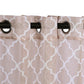 Trellis Geometric Printed Sheer Grommet Panel 2-Piece Curtain Set FredCo