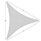 Triangle Sun Shade Grey FredCo