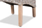 Trianna Rustic Transitional Whitewashed Rattan and Natural Brown Finished Wood Dining Chair FredCo