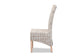 Trianna Rustic Transitional Whitewashed Rattan and Natural Brown Finished Wood Dining Chair FredCo