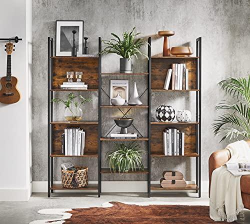 Triple Wide 5 Tier Bookshelf FredCo