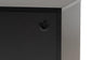 Truett Modern Dark Brown Finished Wood and Two-Tone Black and Gold Metal TV Stand FredCo