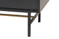 Truett Modern Dark Brown Finished Wood and Two-Tone Black and Gold Metal TV Stand FredCo