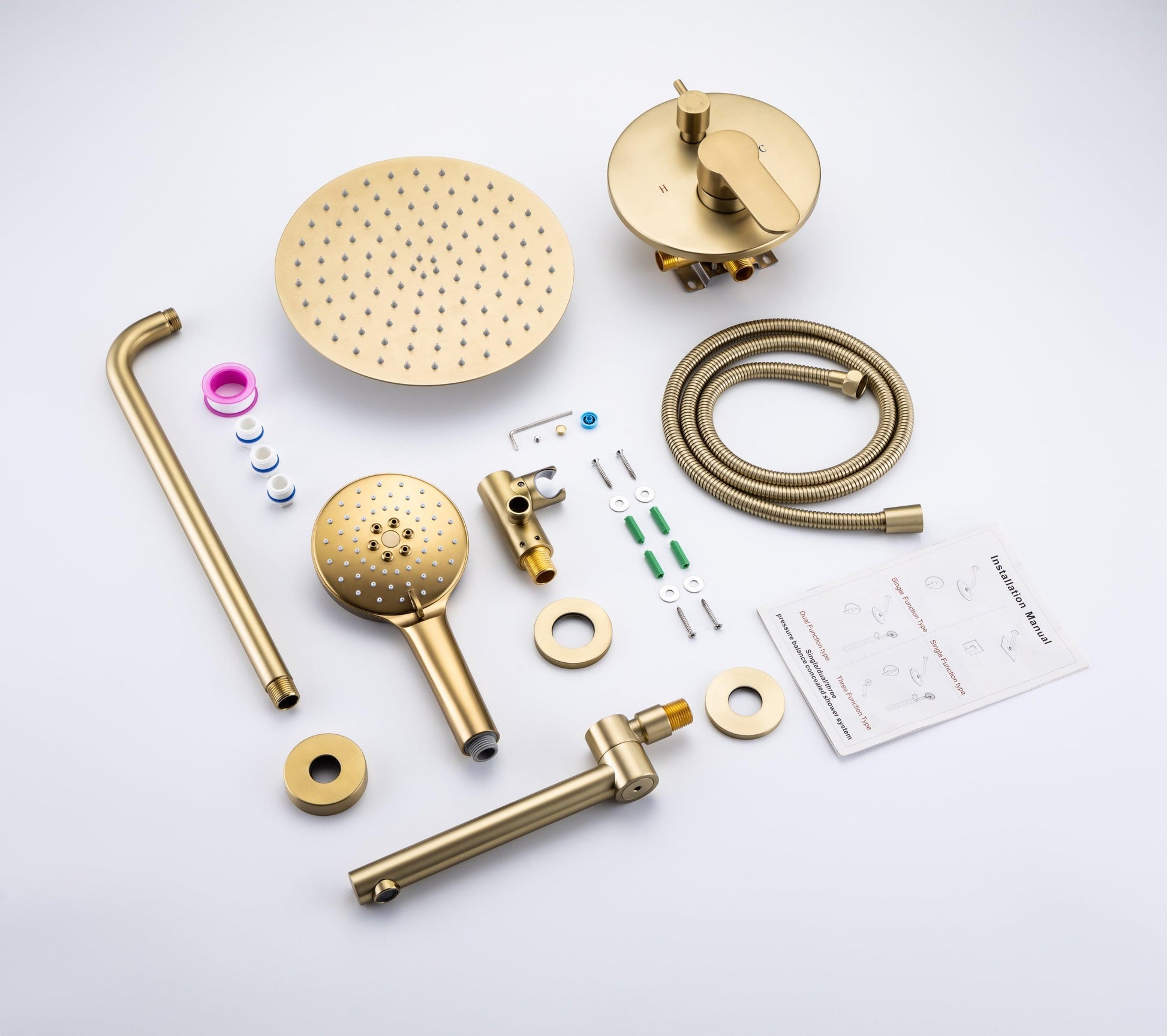 Tub Shower Faucets Sets Complete Bathtub Faucet Set Brushed Nickel Bathtub Shower System with Tub Spout FredCo