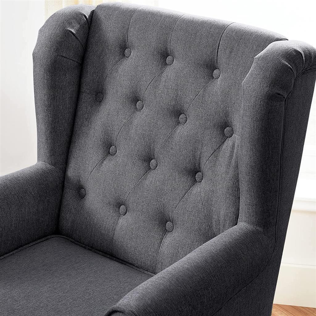 Tufted Fabric Armchair FredCo