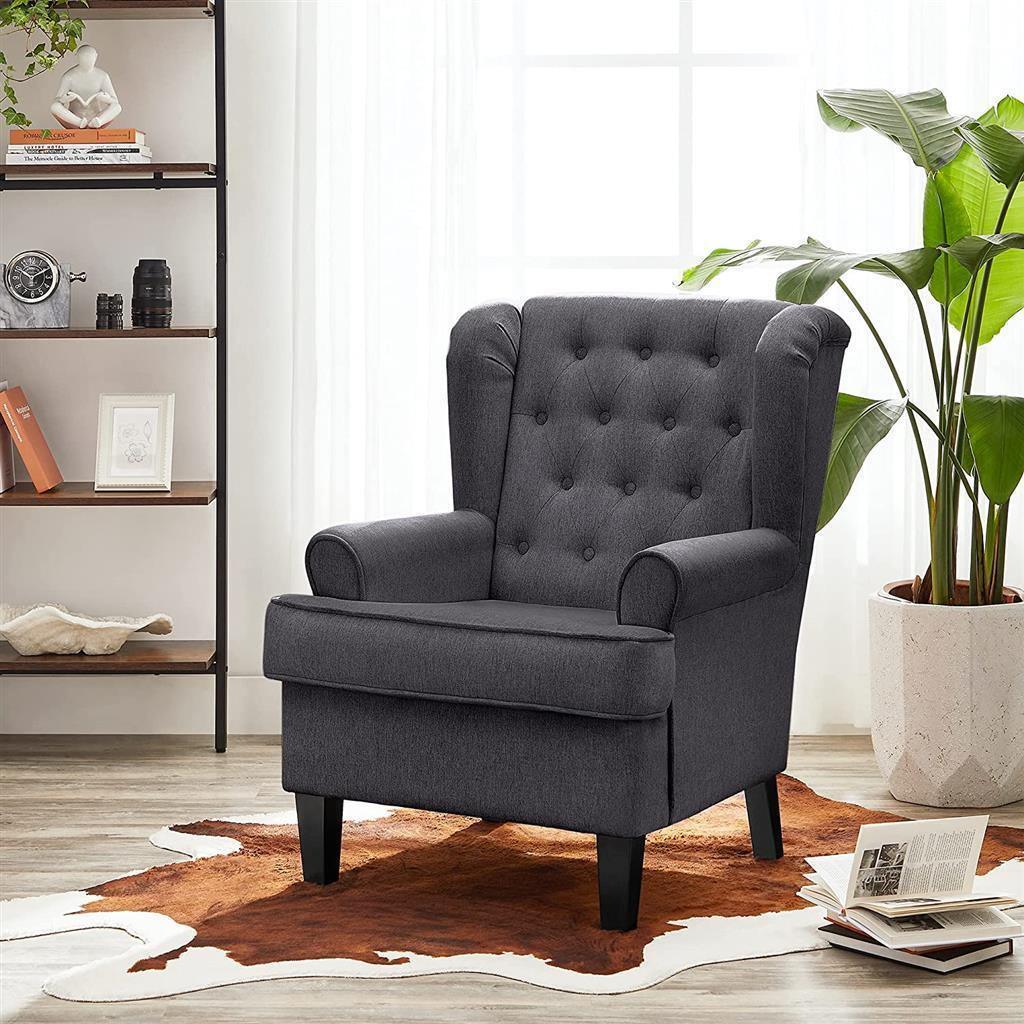 Tufted Fabric Armchair FredCo