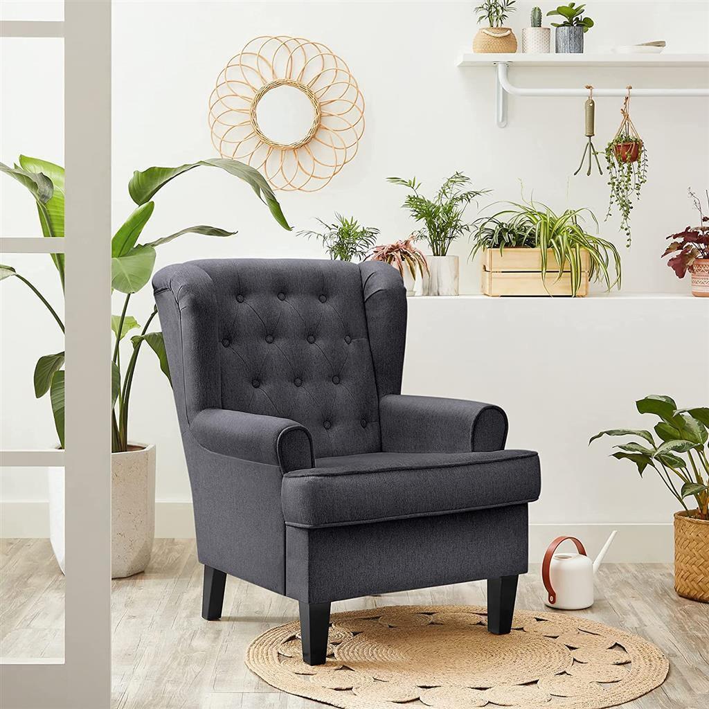 Tufted Fabric Armchair FredCo