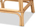Tugera Modern Bohemian Natural Brown Rattan Counter Stool FredCo