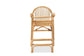 Tugera Modern Bohemian Natural Brown Rattan Counter Stool FredCo
