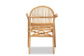 Tugera Modern Bohemian Natural Brown Rattan Dining Chair FredCo