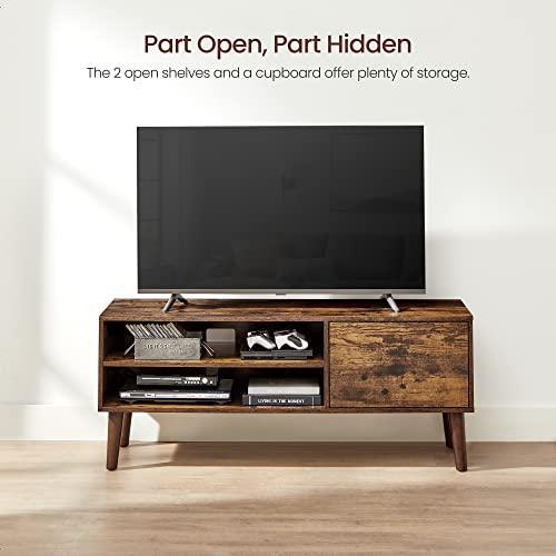 TV Stand for TVs up to 55 Inches, Rustic Brown FredCo