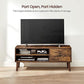 TV Stand for TVs up to 55 Inches, Rustic Brown FredCo