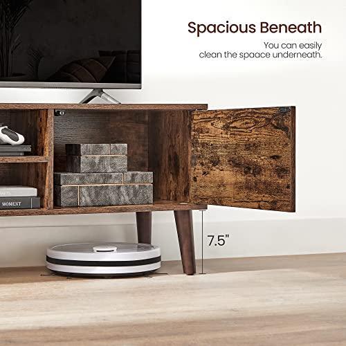 TV Stand for TVs up to 55 Inches, Rustic Brown FredCo